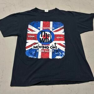 The who moving on 2019 Tour Double Sided Graphic band Tee